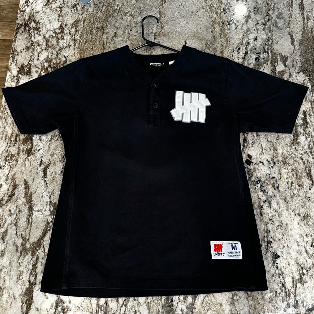 Black Undefeated baseball jersey number 5